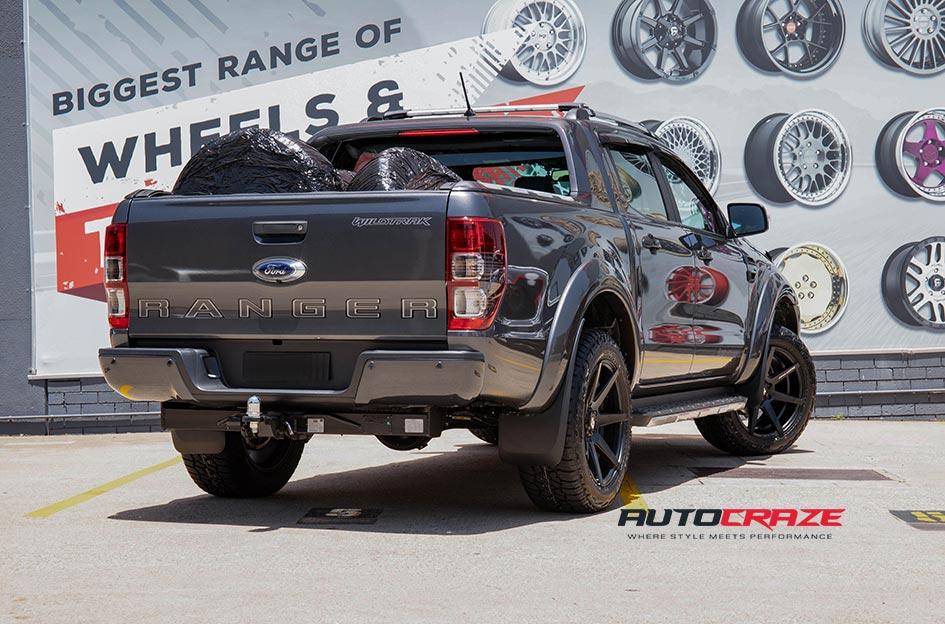 FORD RANGER AVALANCHE MACHINED FACE MATTE BLACK DARK TINT